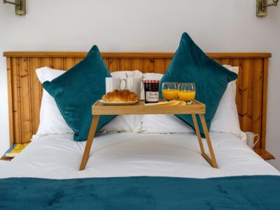 Peaceful Breakfast in Bed at Tyddyn Sydney Bach Self Catering on North Wales Coast